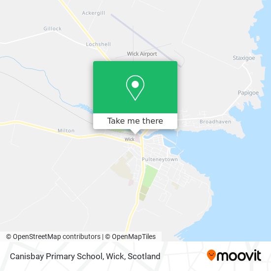 Canisbay Primary School, Wick map
