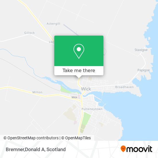 Bremner,Donald A map