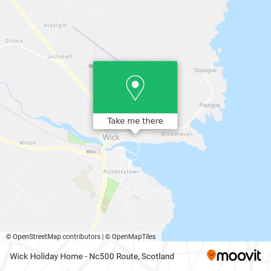 Wick Holiday Home - Nc500 Route map