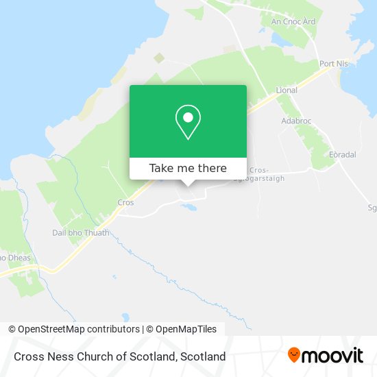 Cross Ness Church of Scotland map