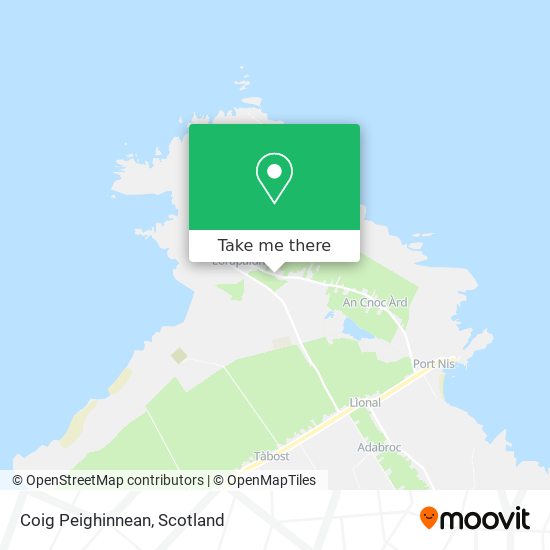 Coig Peighinnean map