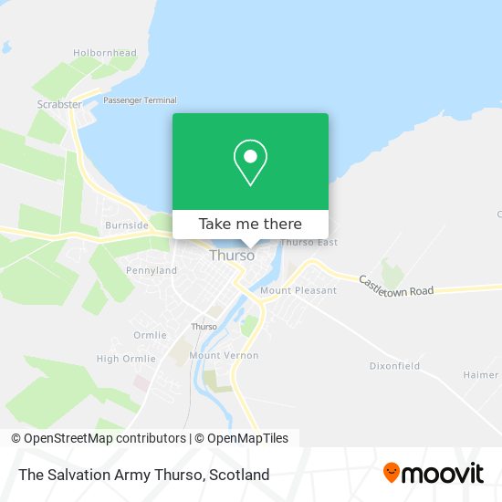 The Salvation Army Thurso map
