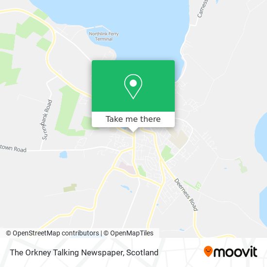 The Orkney Talking Newspaper map