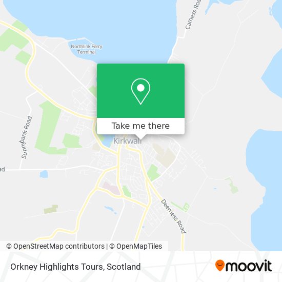 Orkney Highlights Tours map