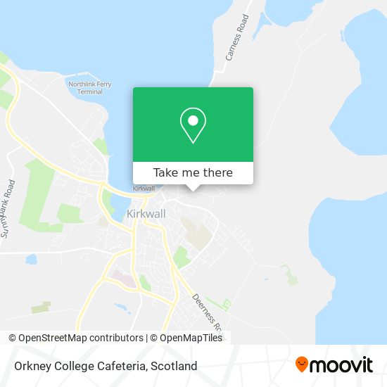 Orkney College Cafeteria map