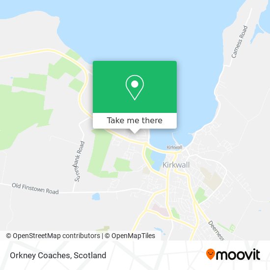 Orkney Coaches map