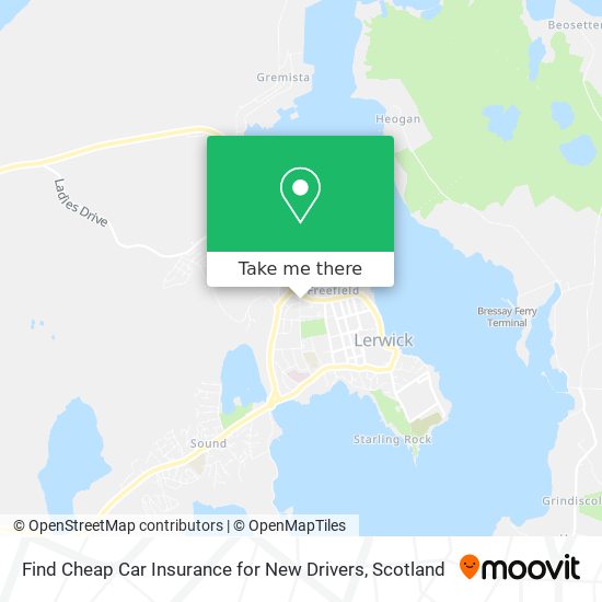 Find Cheap Car Insurance for New Drivers map