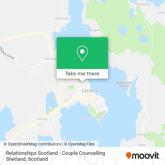 Relationships Scotland - Couple Counselling Shetland map