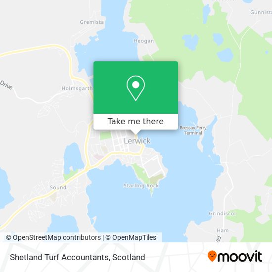 Shetland Turf Accountants map