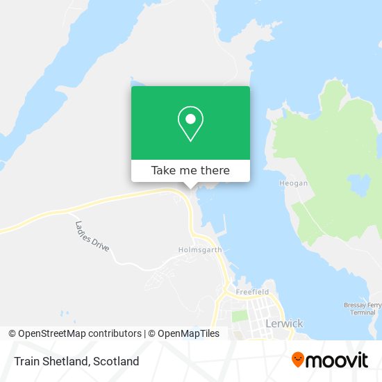 Train Shetland map
