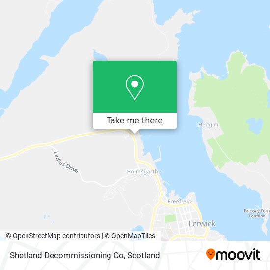 Shetland Decommissioning Co map