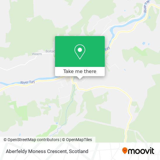 Aberfeldy Moness Crescent map