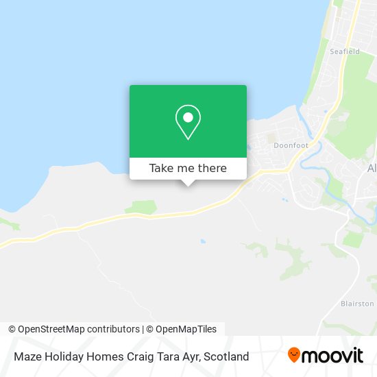 Maze Holiday Homes Craig Tara Ayr map