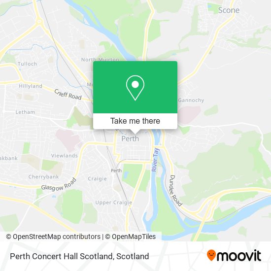 Perth Concert Hall Scotland map