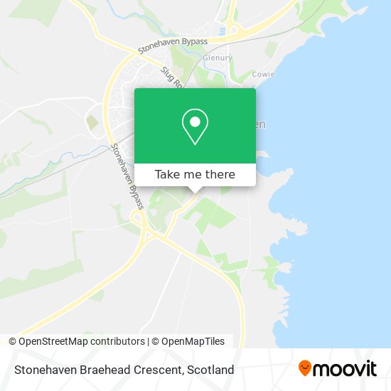 Stonehaven Braehead Crescent map