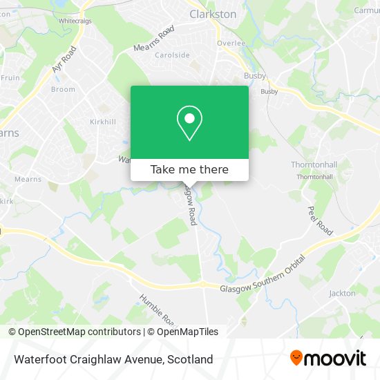 Waterfoot Craighlaw Avenue map