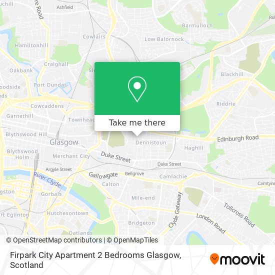 Firpark City Apartment 2 Bedrooms Glasgow map