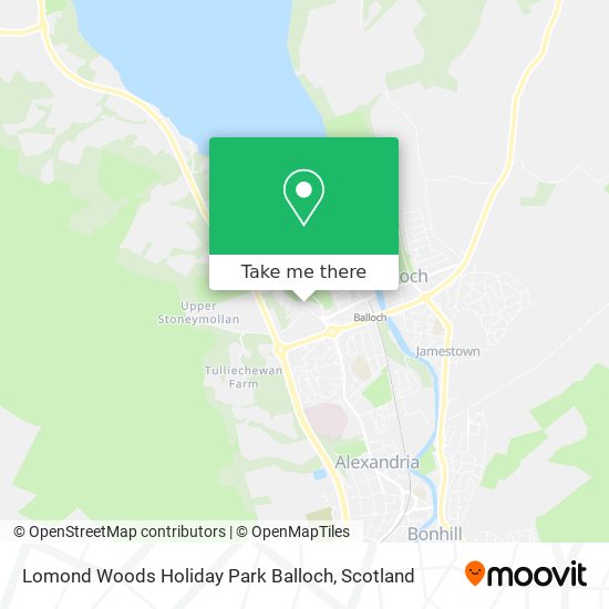 Lomond Woods Holiday Park Balloch map