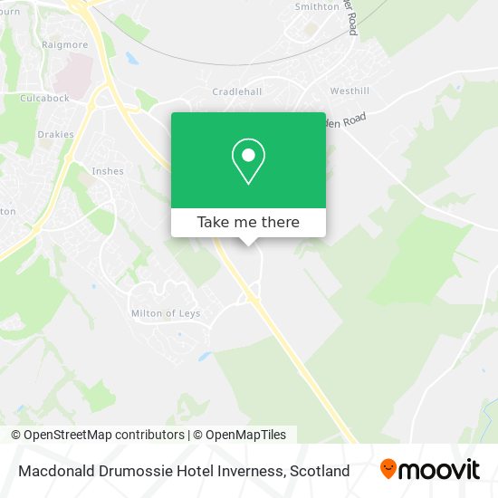 Macdonald Drumossie Hotel Inverness map