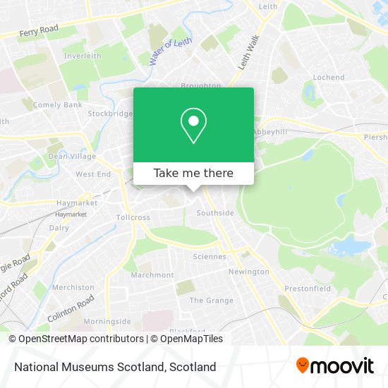 National Museums Scotland map