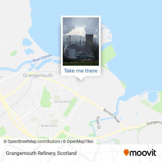 Grangemouth Refinery map