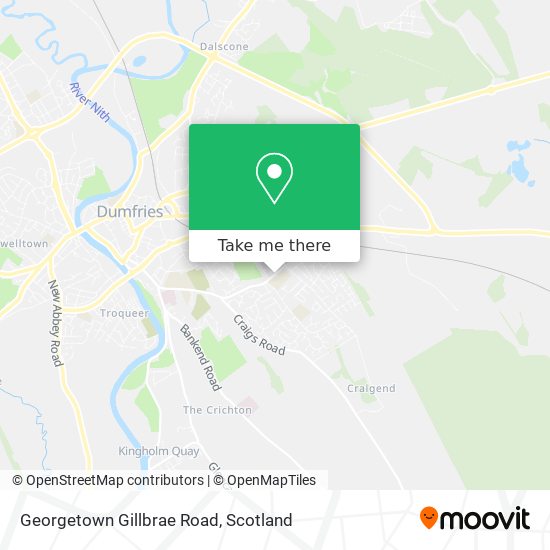 Georgetown Gillbrae Road map