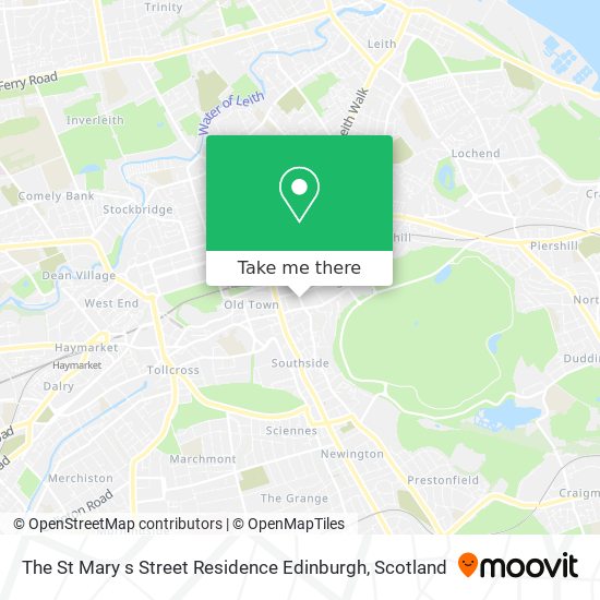 The St Mary s Street Residence Edinburgh map