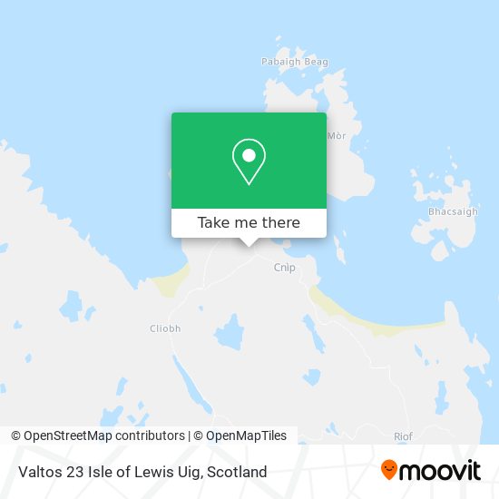 Valtos 23 Isle of Lewis Uig map
