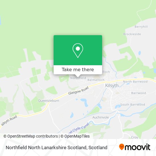 Northfield North Lanarkshire Scotland map
