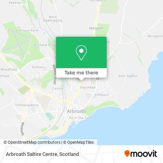 Arbroath Saltire Centre map