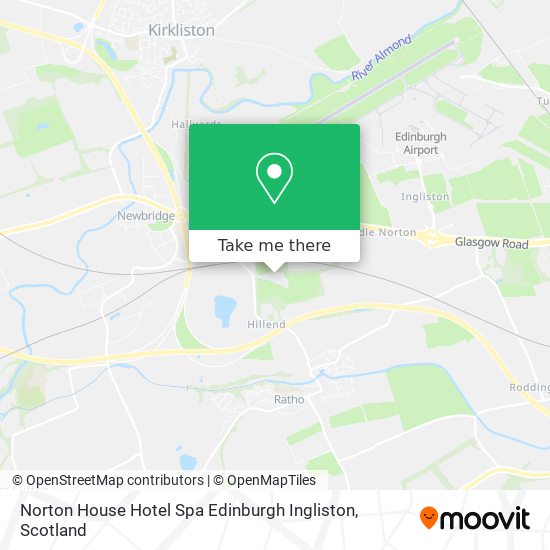 Norton House Hotel Spa Edinburgh Ingliston map