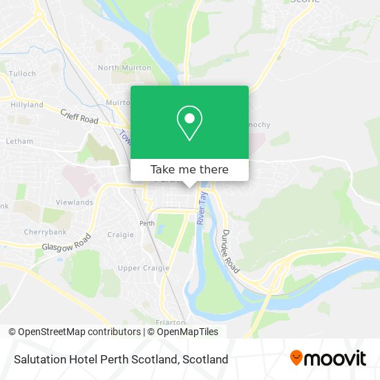 Salutation Hotel Perth Scotland map