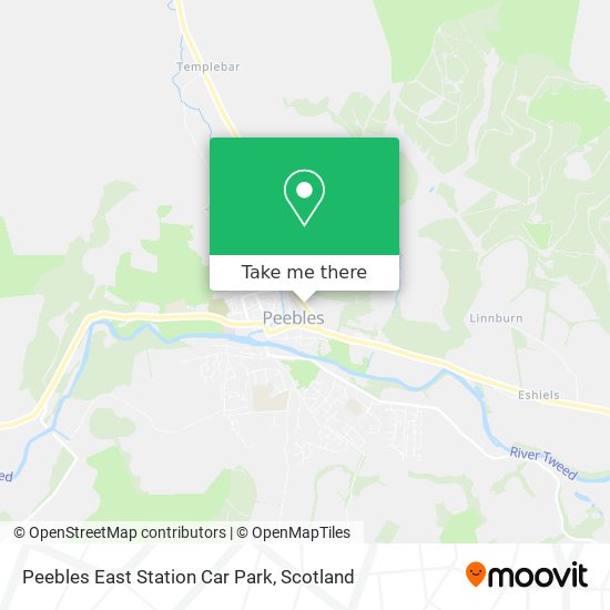 Peebles East Station Car Park map