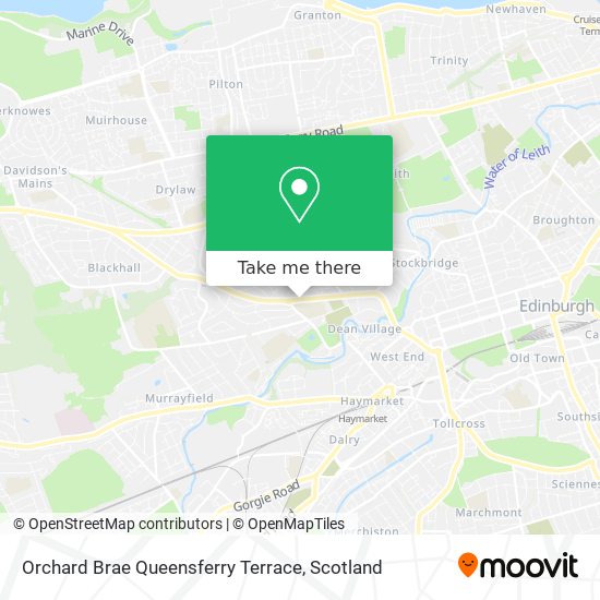 Orchard Brae Queensferry Terrace map