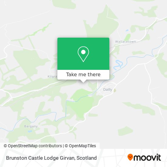Brunston Castle Lodge Girvan map