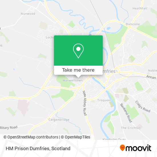 HM Prison Dumfries map