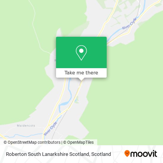 Roberton South Lanarkshire Scotland map