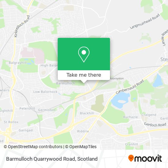 Barmulloch Quarrywood Road map