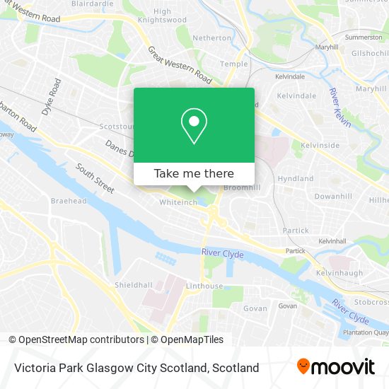 Victoria Park Glasgow City Scotland map