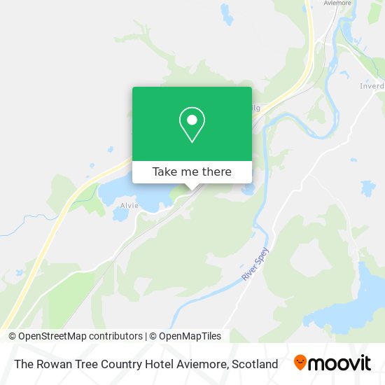 The Rowan Tree Country Hotel Aviemore map