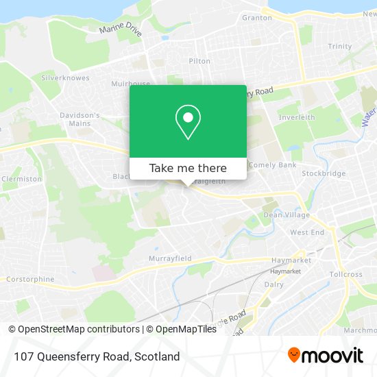 107 Queensferry Road map