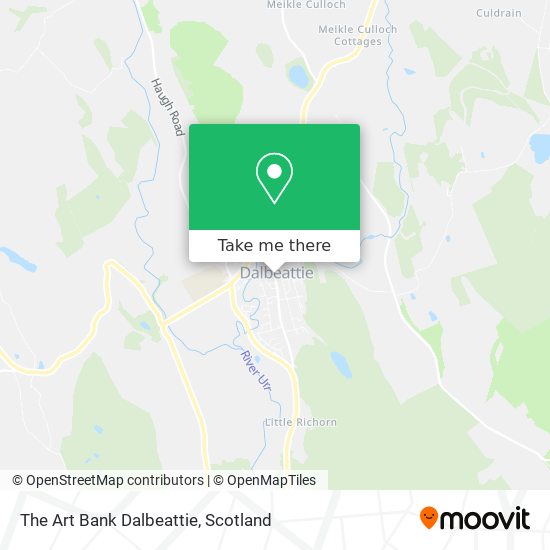 The Art Bank Dalbeattie map