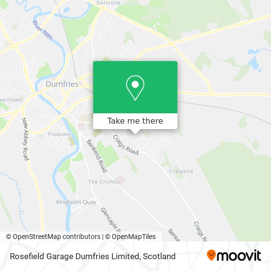 Rosefield Garage Dumfries Limited map