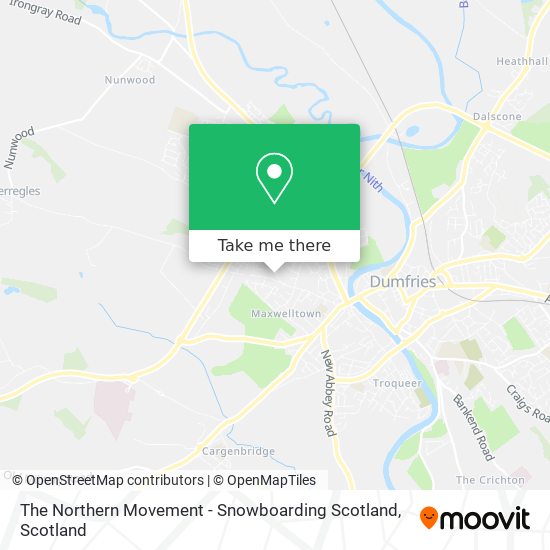 The Northern Movement - Snowboarding Scotland map