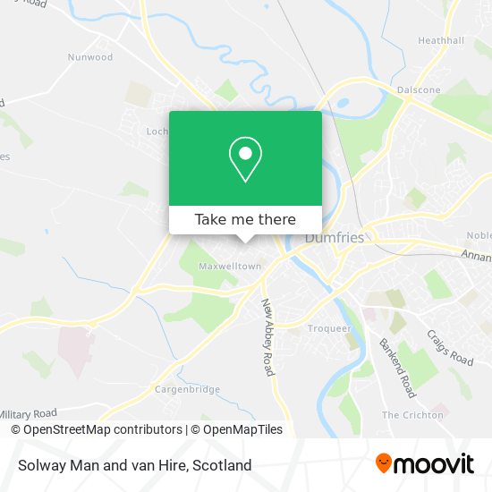 Solway Man and van Hire map