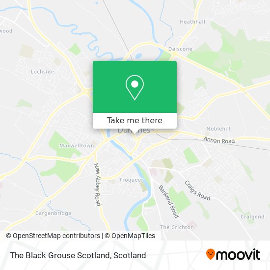 The Black Grouse Scotland map