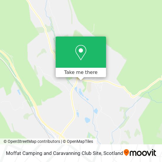 Moffat Camping and Caravanning Club Site map