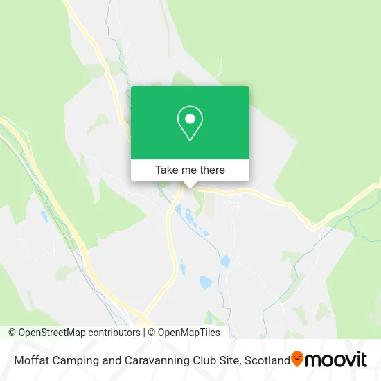 Moffat Camping and Caravanning Club Site map