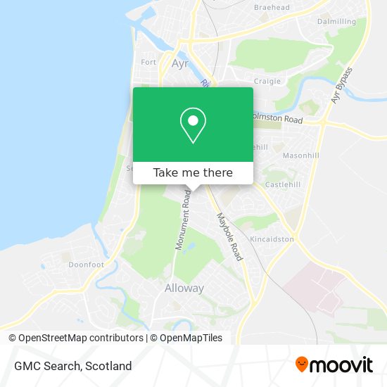 GMC Search map