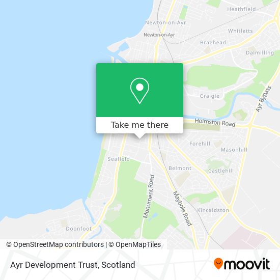 Ayr Development Trust map